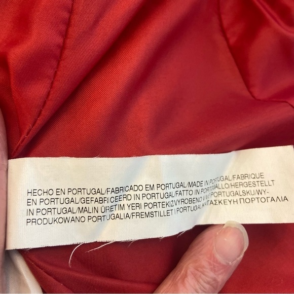 Women's  Zara Pink Double-Breasted Pea Coat Houndstooth Pattern Size Small - Picture 8 of 16